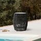 Armen Living Opus Charcoal Indoor and Outdoor Garden Stool End Table-1
