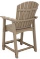 Signature Design by Ashley® Seacliff Beach Medium Brown Plastic Outdoor Bar Stool-3