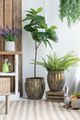 A & B Home 2-Piece Bronze Flower Pot Set-5