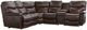 La-Z-Boy® James Walnut Leather Reclining Sectional with Custom Layout Options-0