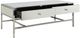 ACME Furniture Weigela Mirrored Coffee Table with Chrome Base-4