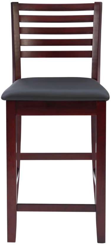 Linon Torino Espresso Ladder Back Bar Stool-3