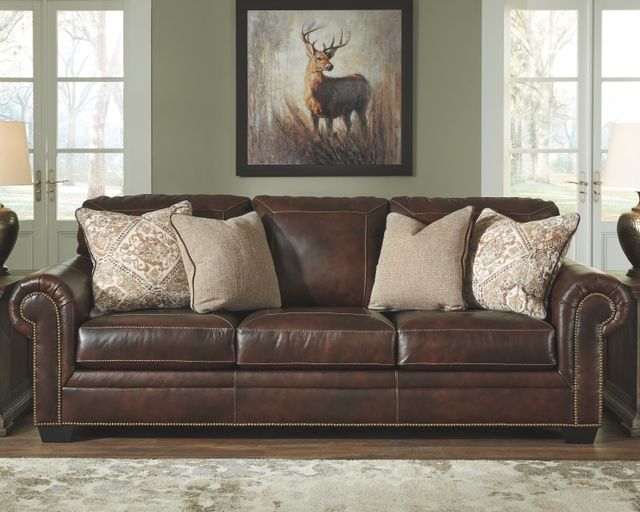 Signature Design by Ashley® Roleson Walnut Sofa-1