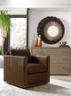 Lexington Home Customizable Shadow Play Hinsdale Leather Swivel Chair-1