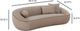TOV Furniture Jenny Taupe Faux Mohair Sofa-2