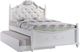 Elements International Alana White Full Youth Platform Bed with Storage Trundle-0