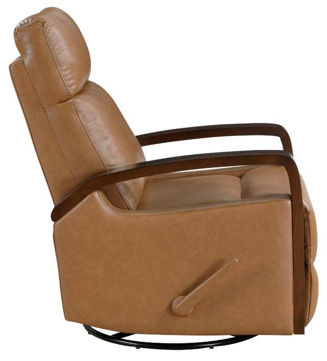 Homelegance® Margerie Caramel Manual Swivel Glider Reclining Chair-3