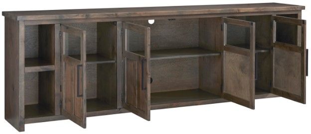 aspenhome® Finnegan Sandy Brown 98'' Brown Entertainment Wall-1