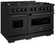 ZLINE Classic 48" Black Stainless Steel Pro Style Gas Range -2