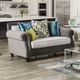 Furniture of America® Mariella Beige/Gray Loveseat-0
