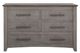 International Furniture Direct Ridge Light Gray/Ivory Dresser-1