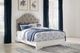 Signature Design by Ashley® Blendon Chipped White Queen Upholstered Panel Bed-4