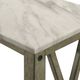 New Classic® Home Furnishings Eden Gray Chairside Table with Beige Top -2