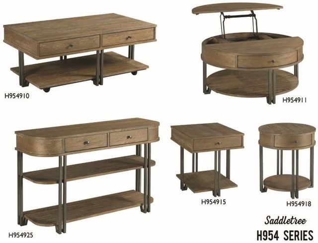 England Furniture Saddletree 5-Piece Wood Living Room Table Set-0