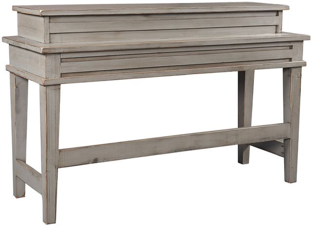aspenhome® Reeds Farm 3-Piece Weathered Grey Console Bar Table-1