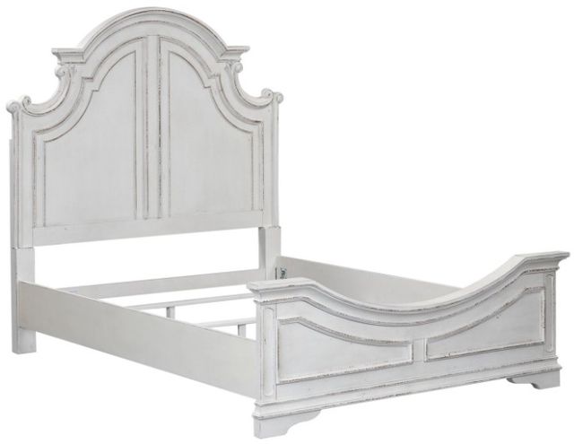 Liberty Furniture Magnolia Manor Antique White California King Panel Bed-0