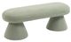 Meridian Furniture Drum Mint Faux Shearling Teddy Fabric Upholstered Bench-0