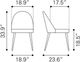 Zuo® Modern Silloth Brown/Black Dining Side Chair-2