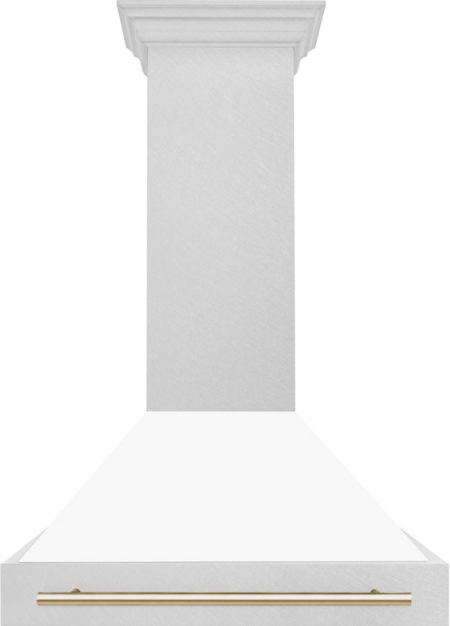 ZLINE Autograph Edition 48" White Matte Wall Mounted Range Hood