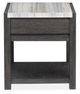 Magnussen Home® Plum Creek Ravenwood Black End Table with Marble Top-4
