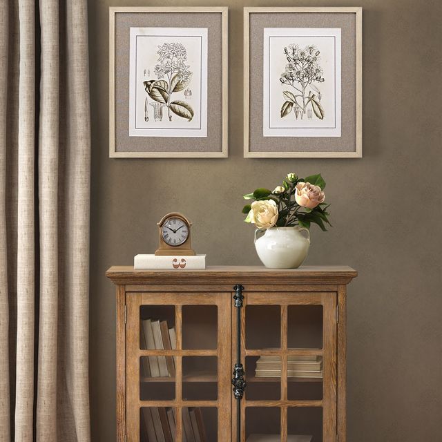 Olliix by Martha Stewart Tinted Botanical 2 Piece Multi Single Linen Mat Set-4