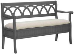 Powell® Winslett Beige/Gray Storage Bench