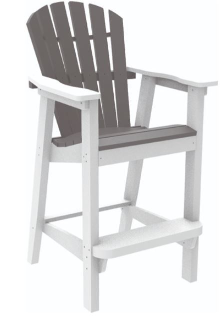 Seaside Casual Adirondack Shellback Bar Chair-0