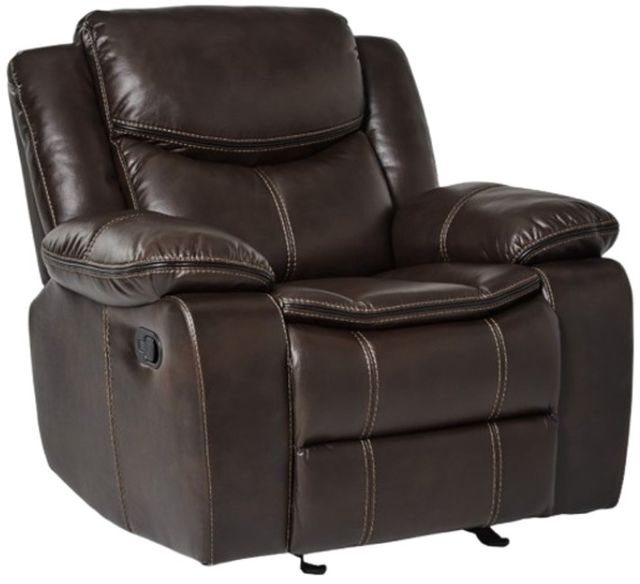 Homelegance® Bastrop Brown Manual Gilder Recliner-0