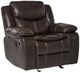Homelegance® Bastrop Brown Manual Gilder Recliner-0