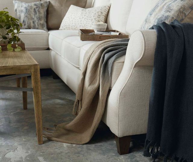 Bassett® Furniture Davenport Bone Large L-Shaped Sectional-1
