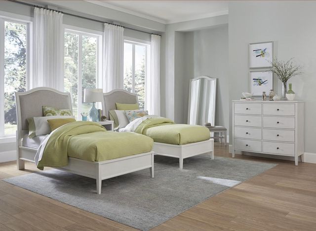 aspenhome® Charlotte White Floor Mirror-2