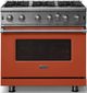 Viking® 5 Series 36" Spiced Cider Pro Style Natural Gas Range-3