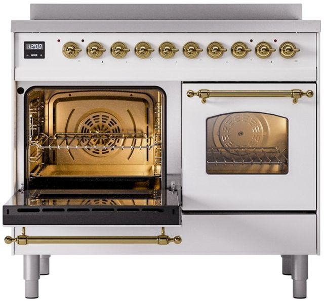 Ilve® Nostalgie II Series 40" White Pro Style Induction Range-2