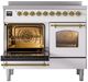 Ilve® Nostalgie II Series 40" White Pro Style Induction Range-2
