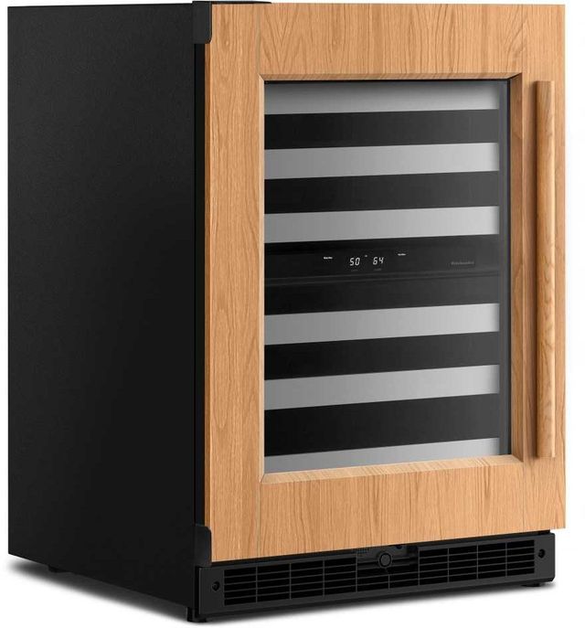 KitchenAid® 24'' Panel Ready Built-In Undercounter Wine Cooler-2