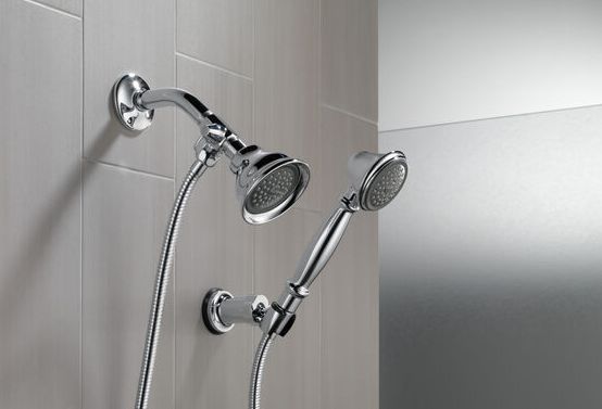 Delta Universal Showering Chrome Shower Arm Diverter for Hand Shower-1