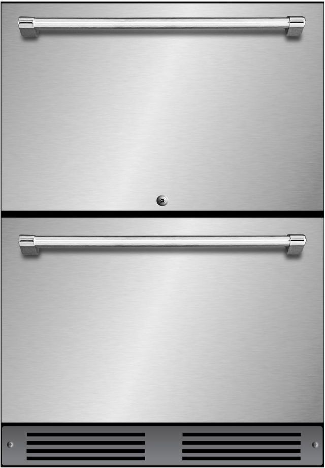 XO 24'' Fingerprint Resistant Stainless Steel Outdoor Undercounter Refrigerator-0