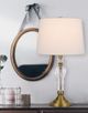 Cal® Lighting & Accessories 2-Piece Eastham Antique Brass/White Table Lamp Set-2