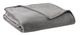 Olliix by Clean Spaces Charcoal Twin Antimicrobial Plush Blanket-0