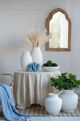 A & B Home Natural White Terracotta Accent Vase with Small Handles-3