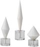 Uttermost® Alize 3-Piece White Sculpture Set-0