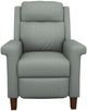 Best® Home Furnishings Customizable Prima Fabric Power Tilt Headrest High Leg Recliner with Dark Walnut Legs-1