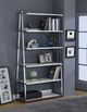 ACME Furniture Coleen Chrome/White High Gloss Bookshelf-2