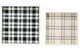 A & B Home 2-Piece Beige/Black/White Square Decorative Tray Set-1