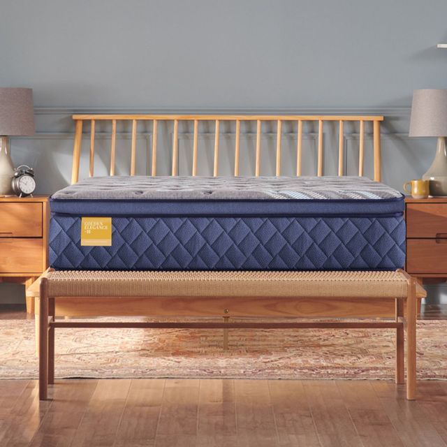 Sealy® Golden Elegance Featherton 14" Innerspring Soft Euro Top Queen Mattress-3
