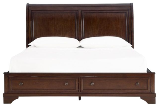 Signature Design by Ashley® Trellington Brown King Storage Sleigh Bed-2