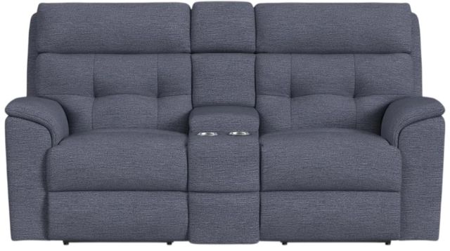 Flexsteel® Customizable Mason Power Reclining Loveseat with Console and Power Headrests-3