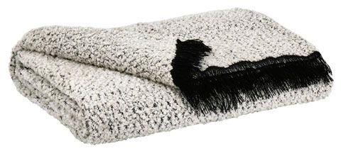 Signature Design by Ashley® Leonita 3-Piece Black/White Throws