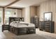 Furniture of America® Zosimo Gray Eastern King Storage Panel Bed-1