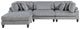 Homelegance® Robstown 4-Piece Gray Modular Sectional with Ottoman-2